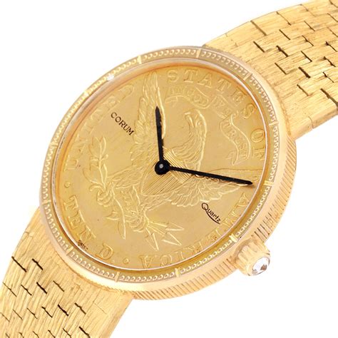 gold coin watch replica|corum gold coin watch.